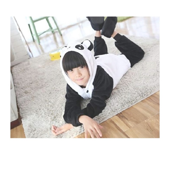 Angelieno Unisex Panda pajamas/costume size 5 - Picture 3 of 8